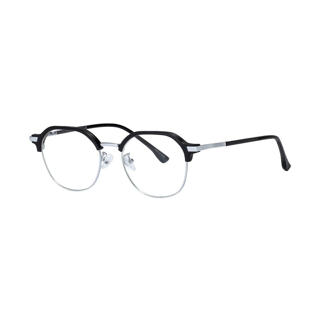 리끌로우 FBB82 블루라이트 안경 블랙 실버(RECLOW FBB82 Blue Light Glasses Black Silver) - 2