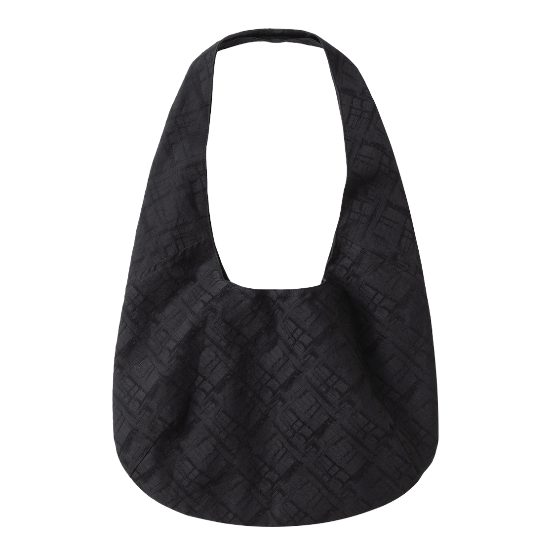 밀로 우먼 자카드 라운드 백 블랙(MILLO WOMEN Jacquard Round Bag Black)