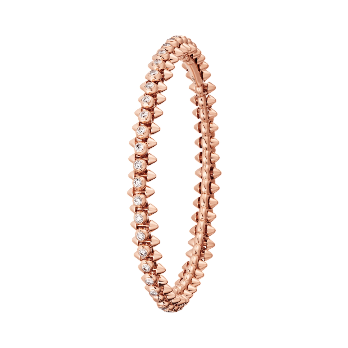까르띠에 클래쉬 드 까르띠에 브레이슬릿 미디엄 핑크 골드 다이아몬드(Cartier Clash de Cartier Bracelet Medium Pink Gold Diamonds) - 2