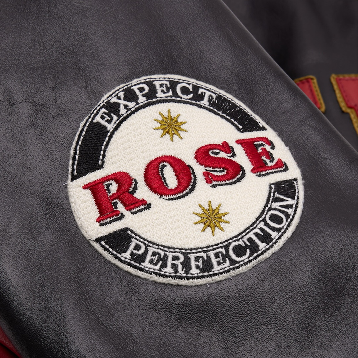 마틴 로즈 슈퍼볼 레더 자켓 블랙 레드 - 26SS(Martine Rose Superbowl Leather Jacket Black Red - 26SS) - 5