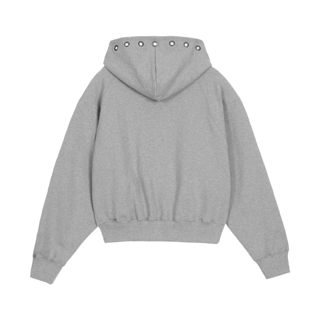 분트 아일렛 버튼 투웨이 후드집업 그레이(VOONT Eyelet Button Two-Way Hood Zip-Up (GRAY)) - 2