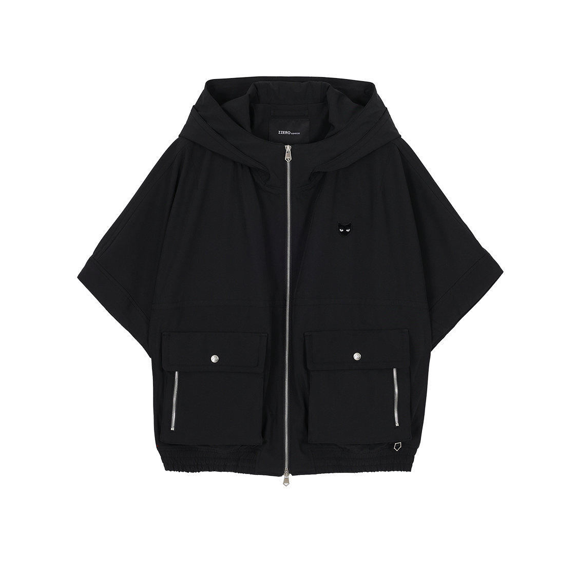 송지오 지제로 돌먼 후드 하프 점퍼 블랙(SONGZIO ZZERO Dolman Hood Half Jumper Black) - 1