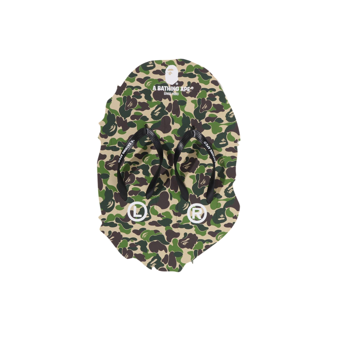 베이프 ABC 카모 비치 샌들 그린(BAPE ABC Camo Beach Sandals Green)