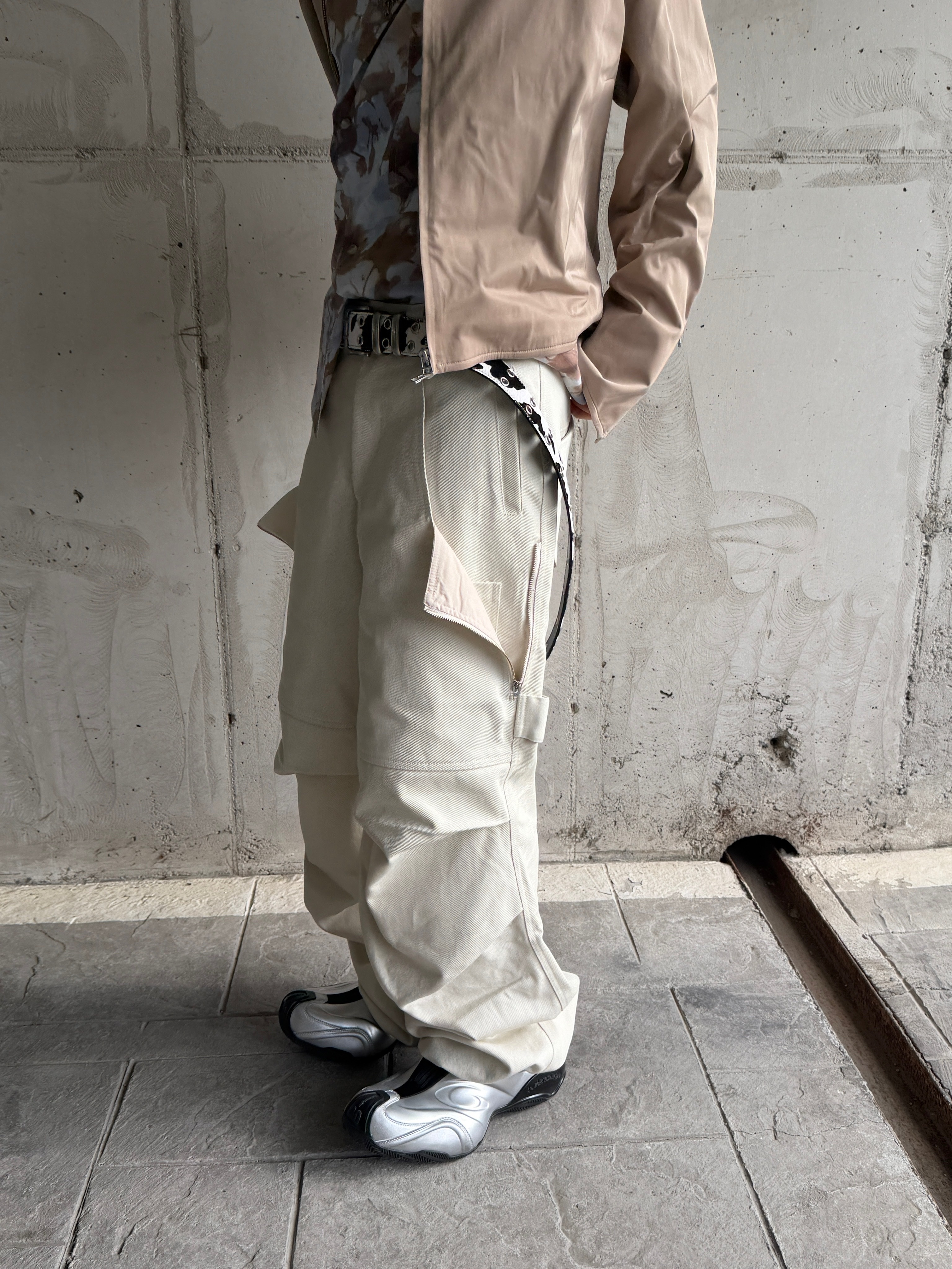 Nonnod Module Wire Jacket, Kamien Ground Pants Ecru 착용 스타일 - 8