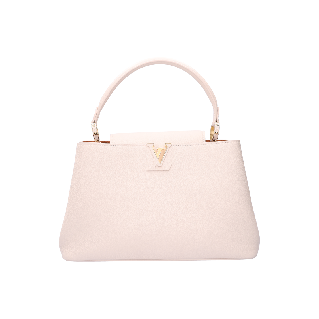 ITCG3W5CFOOD Louis Vuitton Capucines MM Soft Leather Quartz White