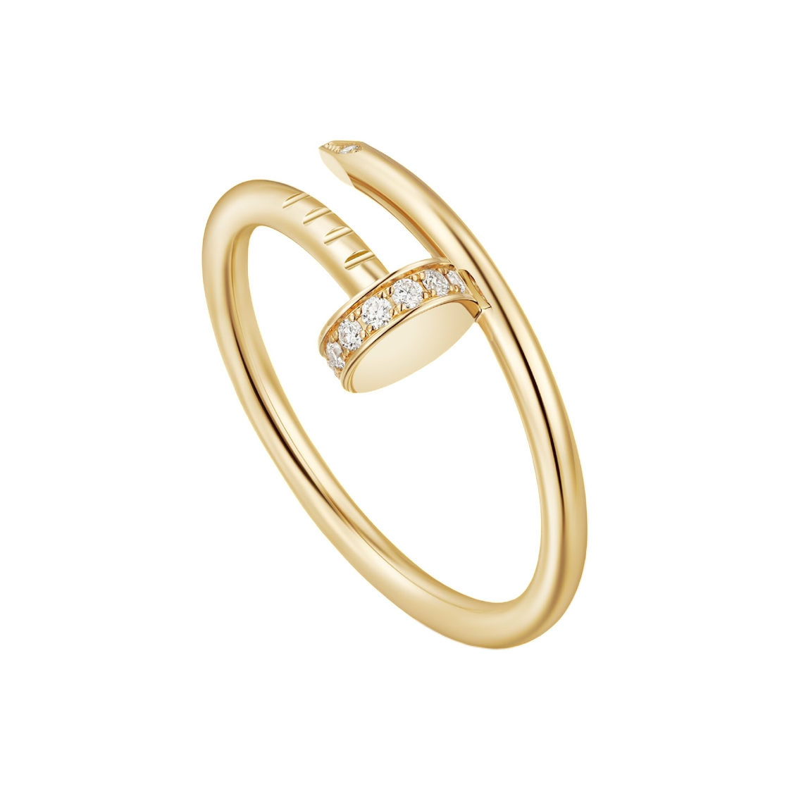까르띠에 저스트 앵 끌루 링 스몰 옐로우 골드 다이아몬드(Cartier Juste un Clou Ring Small Yellow Gold Diamonds) - 2