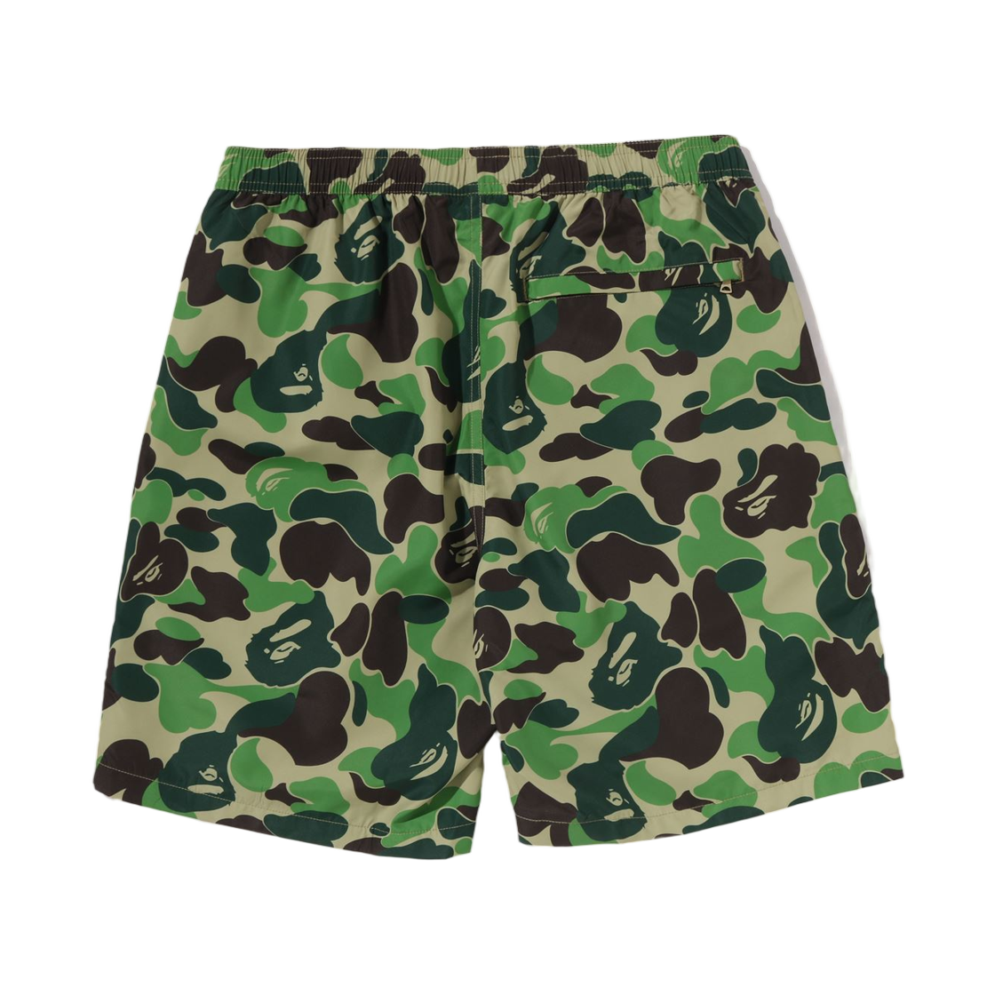 베이프 ABC 카모 에이프 헤드 원 포인트 비치 쇼츠 그린(BAPE ABC Camo Ape Head One Point Beach Shorts Green) - 2