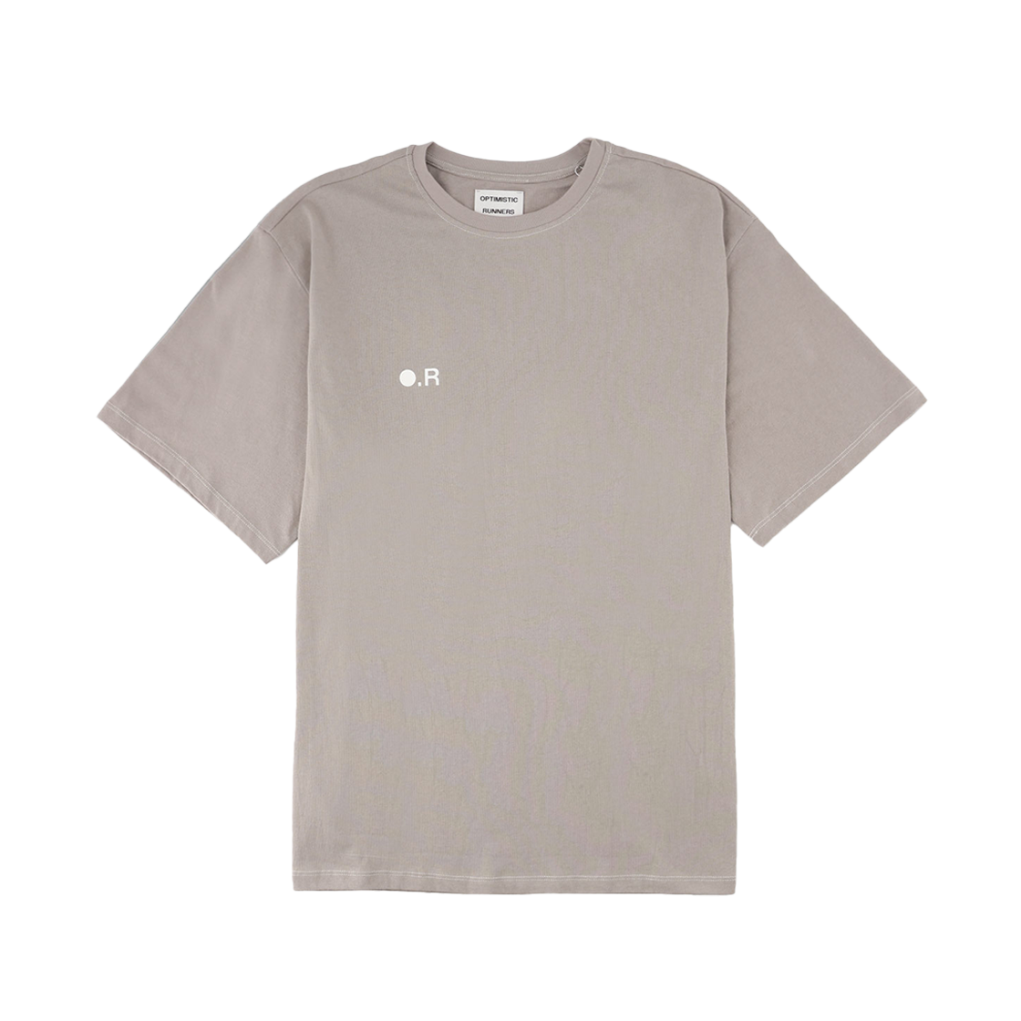 [15% 쿠폰] 옵티미스틱 러너스 코튼 OR 티셔츠 그레이([15% 쿠폰] Optimistic Runners Cotton OR T-Shirt Grey)