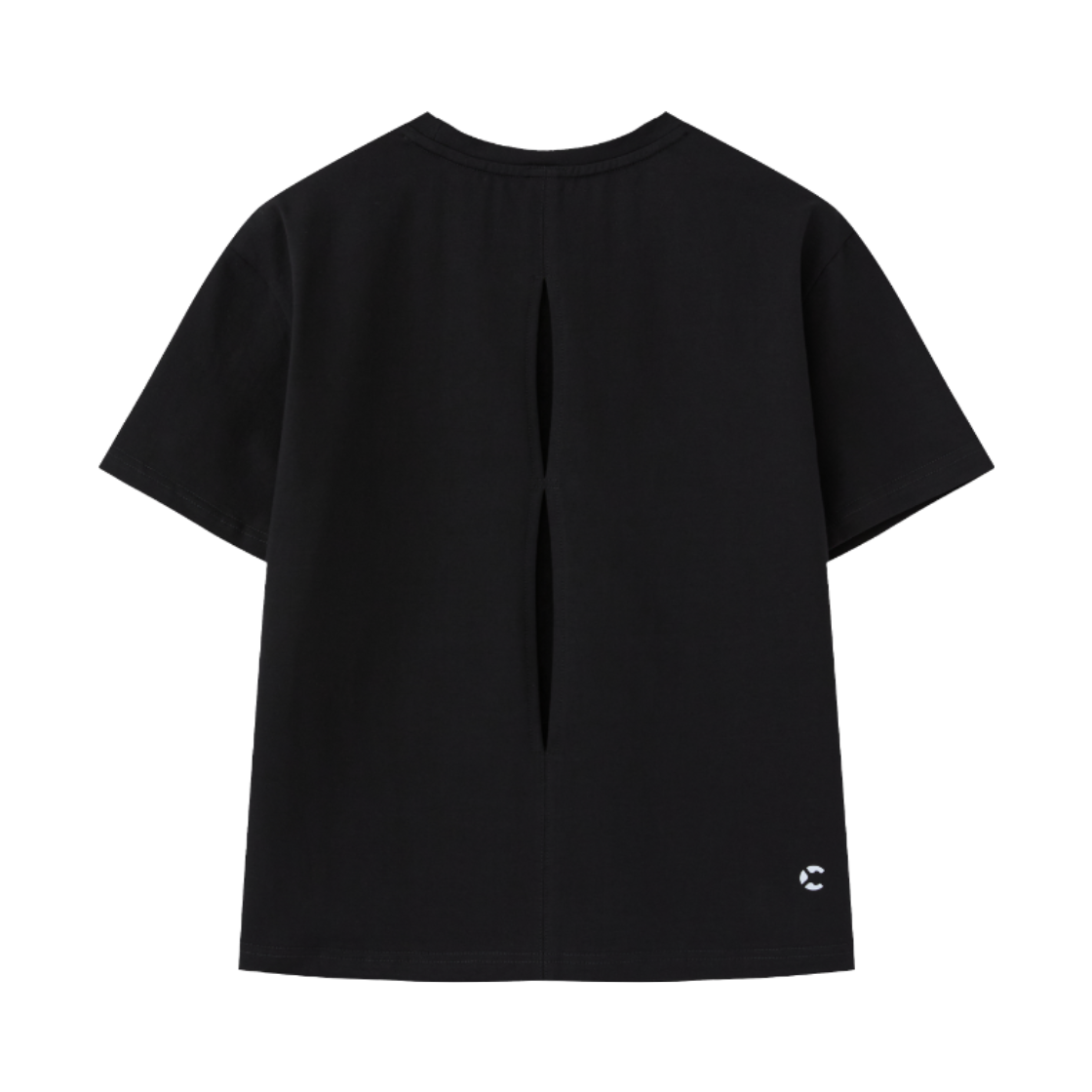챕터엑스 스파인 라인 컷팅 크롭 티셔츠 블랙(Chapter.X Spine Line Cut-Out Crop T-Shirt Black) - 2