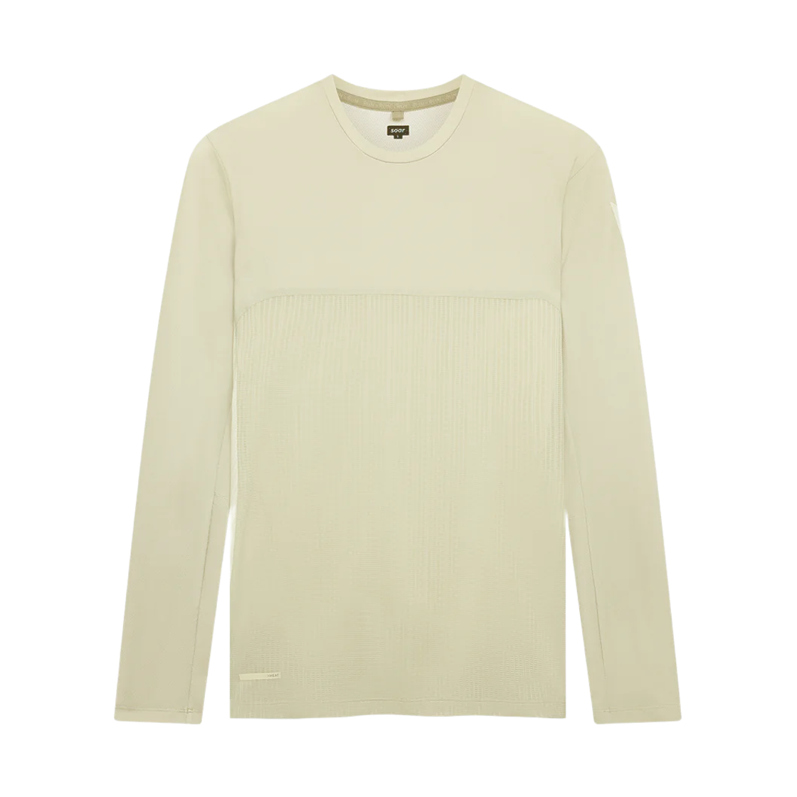소어 러닝 롱슬리브 핫 웨더 티셔츠 웜 그레이 옐로우(Soar Running Long Sleeve Hot Weather T-Shirt Warm Grey Yellow)