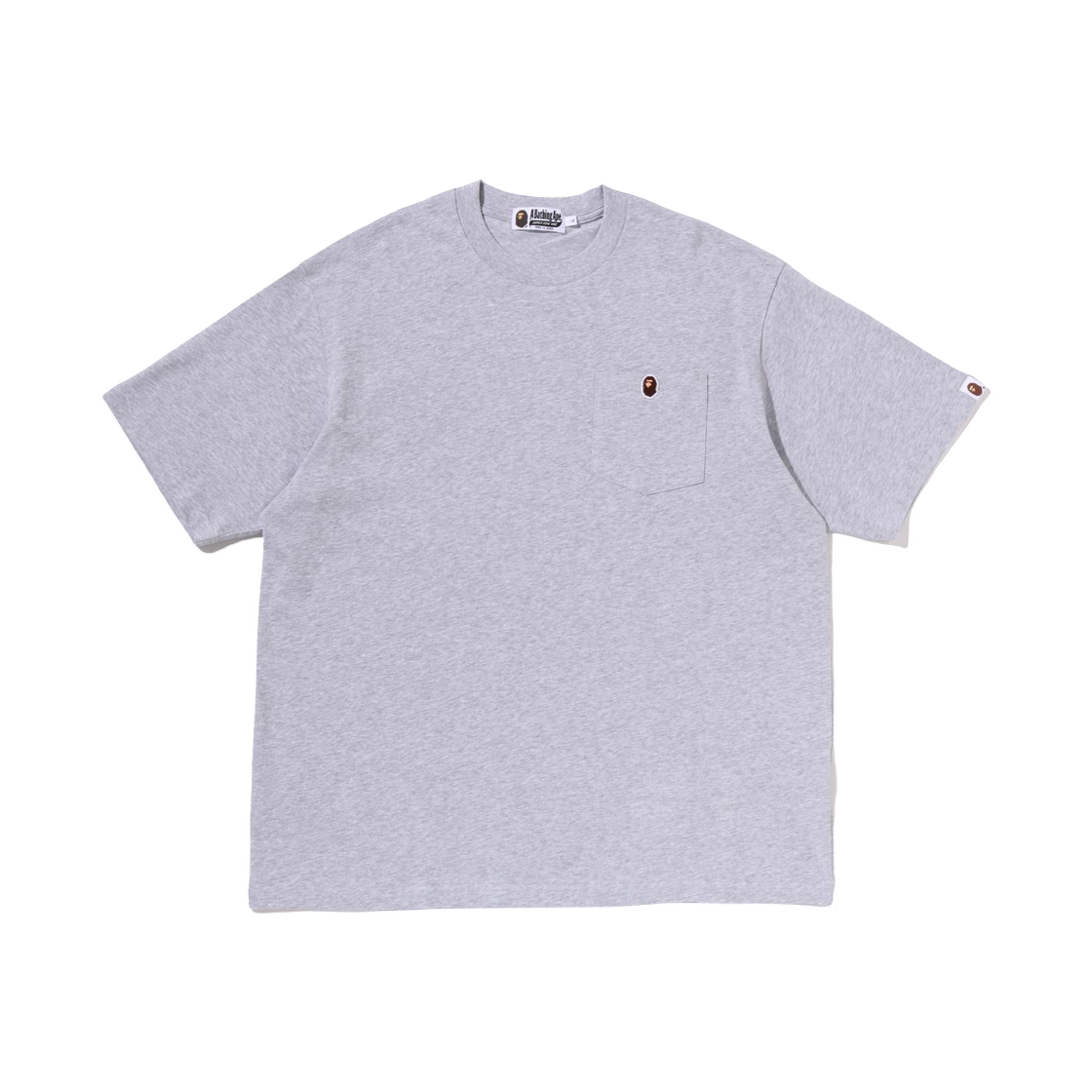 베이프 원 포인트 릴렉스드 핏 포켓 티셔츠 그레이(BAPE One Point Relaxed Fit Pocket T-Shirt Gray) - 1