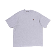 BAPE One Point Relaxed Fit Pocket T-Shirt Gray