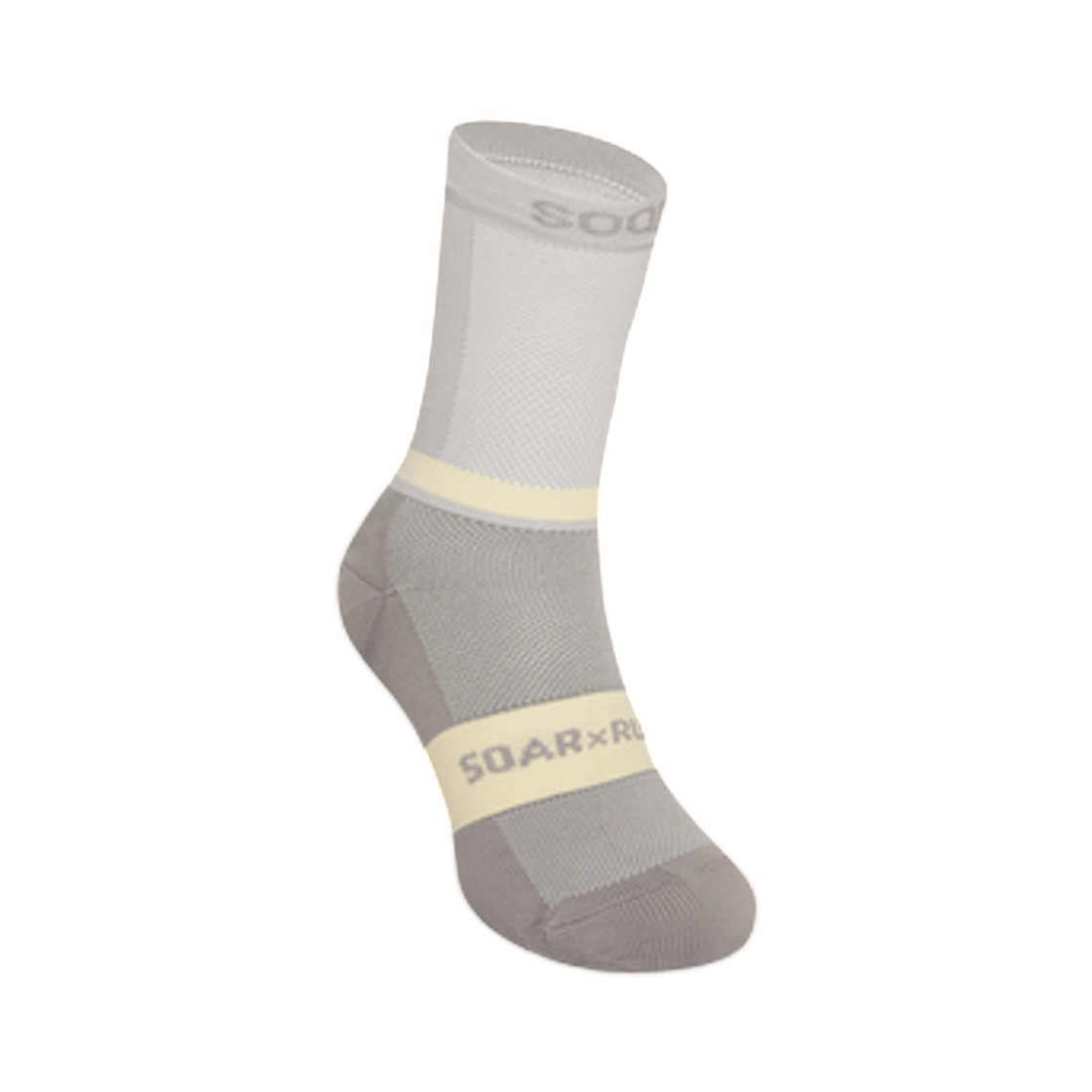 소어 러닝 크루 삭스 그레이 크림(Soar Running Crew Sock Grey Cream) - 1