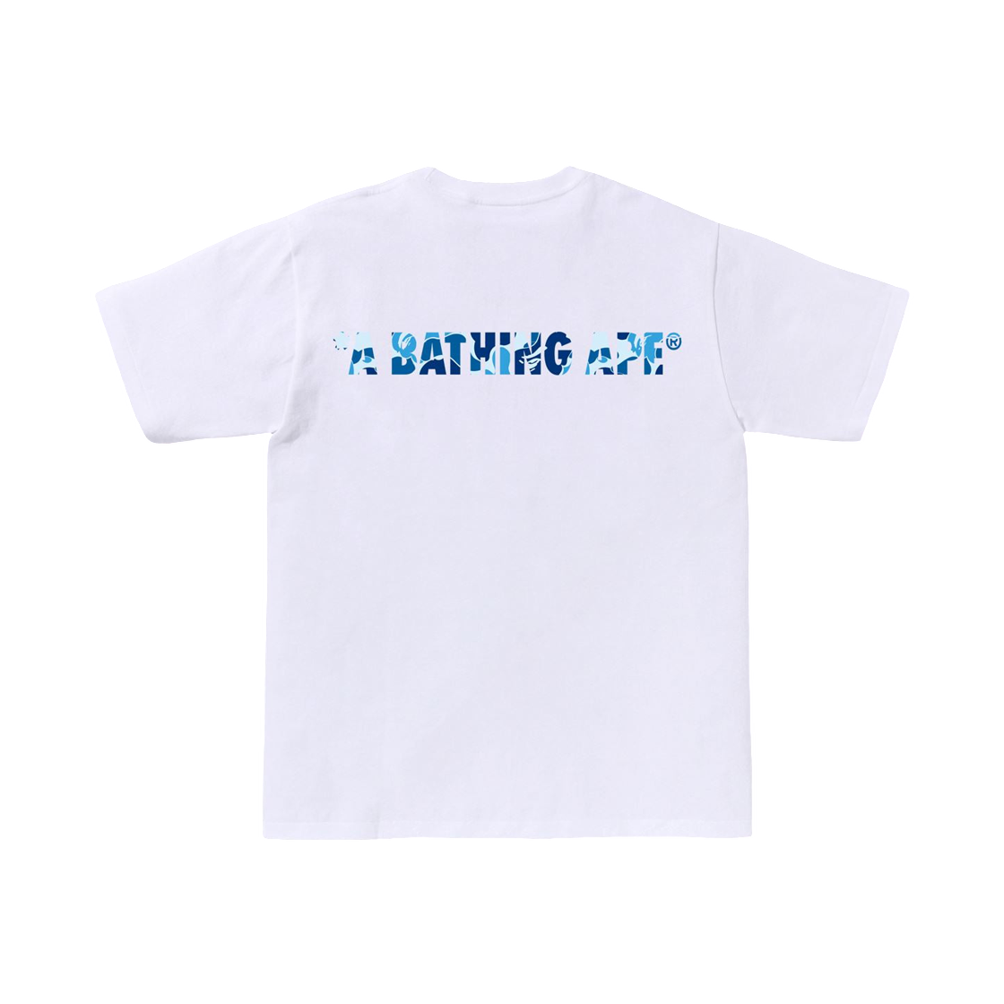 베이프 ABC 카모 원 포인트 티셔츠 화이트 블루(BAPE ABC Camo One Point T-Shirt White Blue) - 2