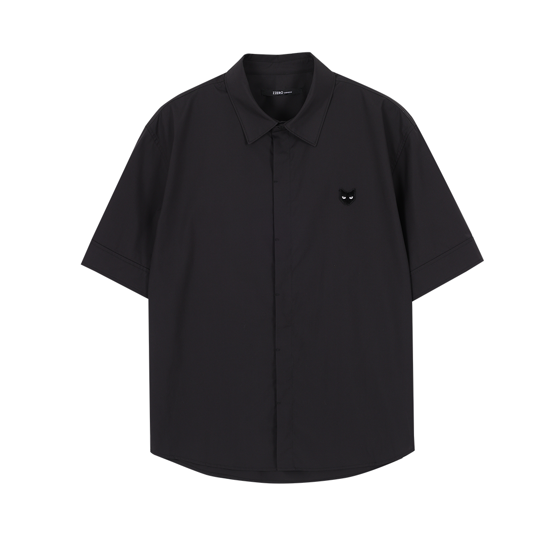 SI3SH803BK SONGZIO ZZERO Panther Half Shirt Black