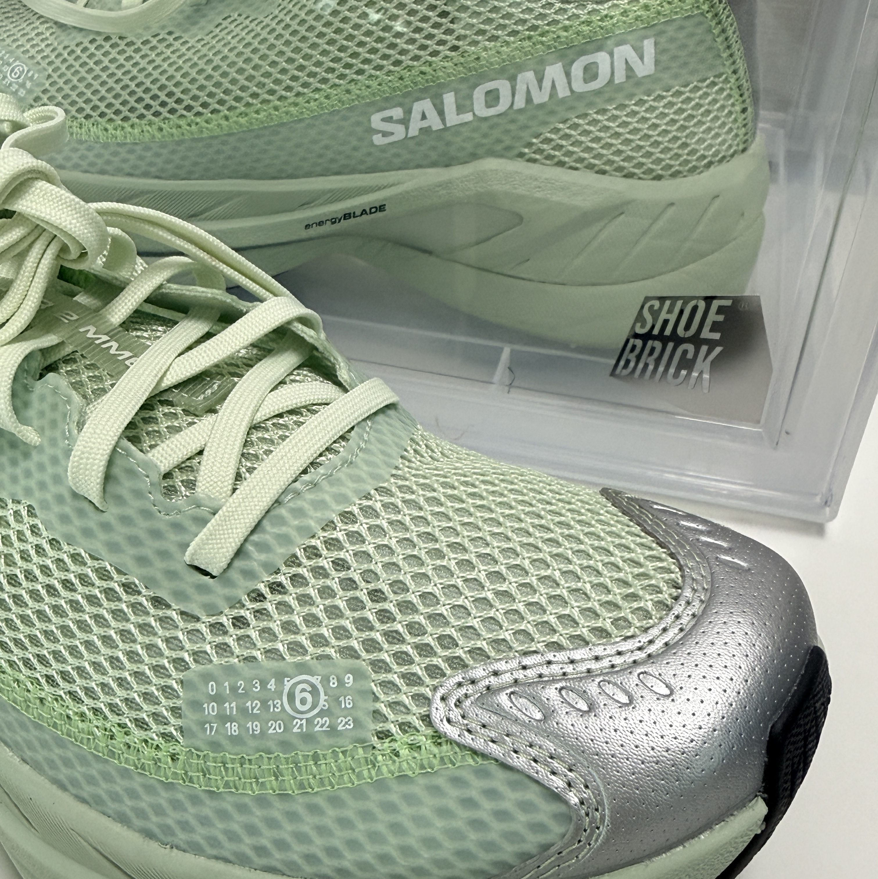Salomon x MM6 Maison Margiela Spectur 2 Seafoam Green 착용 스타일 - 4