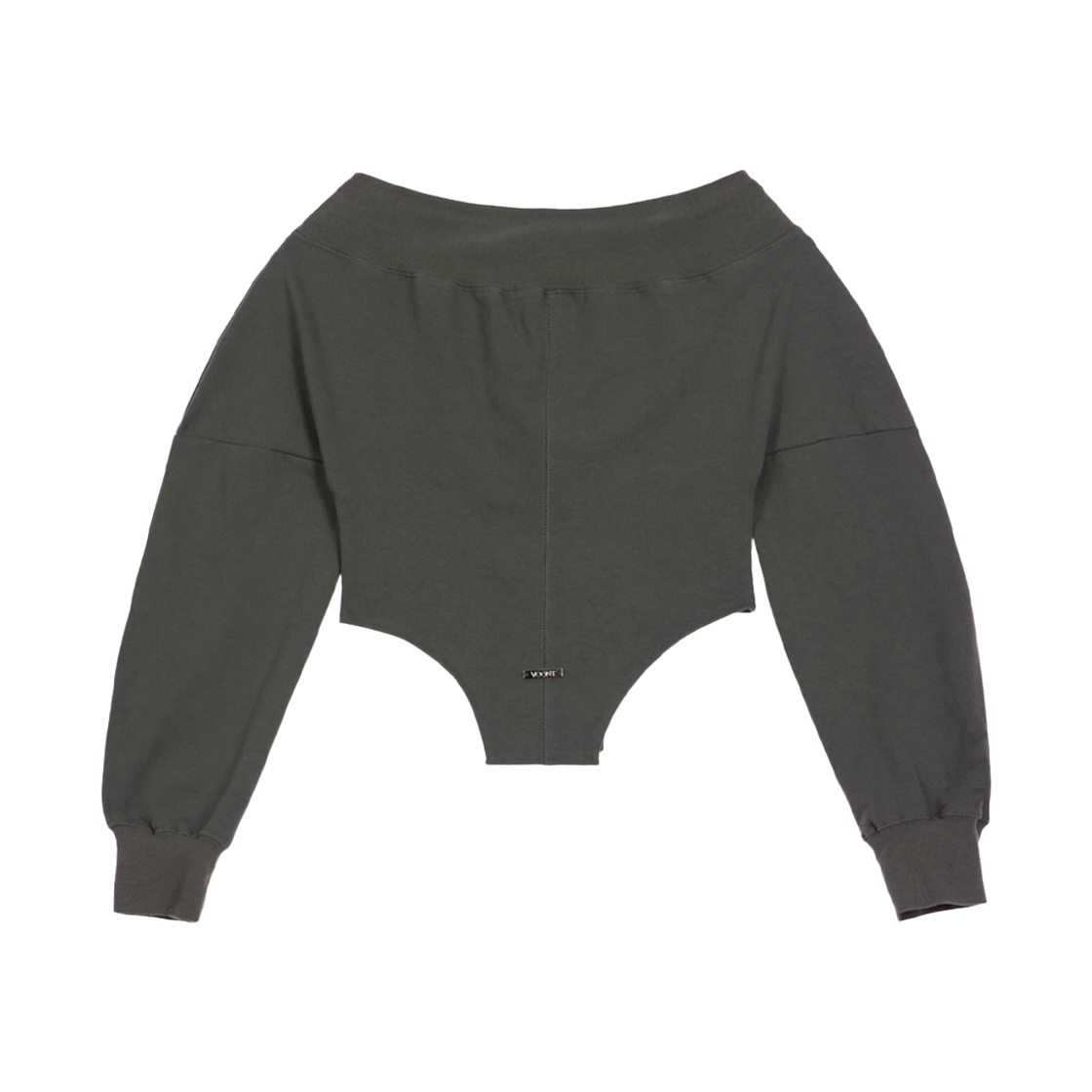 분트 코르셋 오프숄더 스웻셔츠 카키(VOONT Corset Off Shoulder Sweatshirt (KHAKI)) - 2