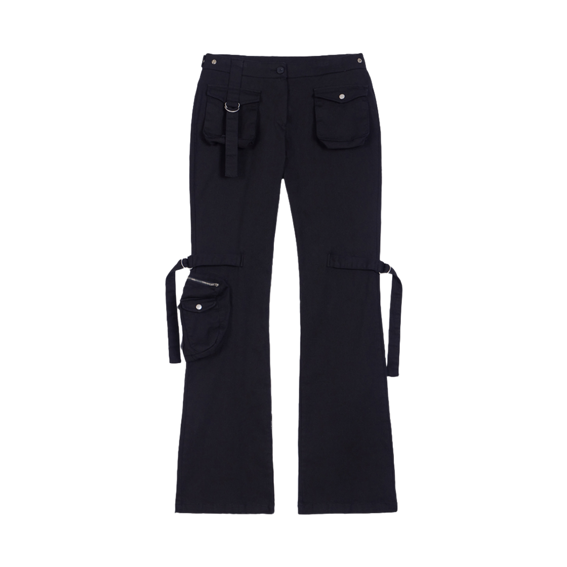 분트 카고 스트랩 포켓 팬츠 블랙(VOONT Cargo Strap Pocket Pants (BLACK))