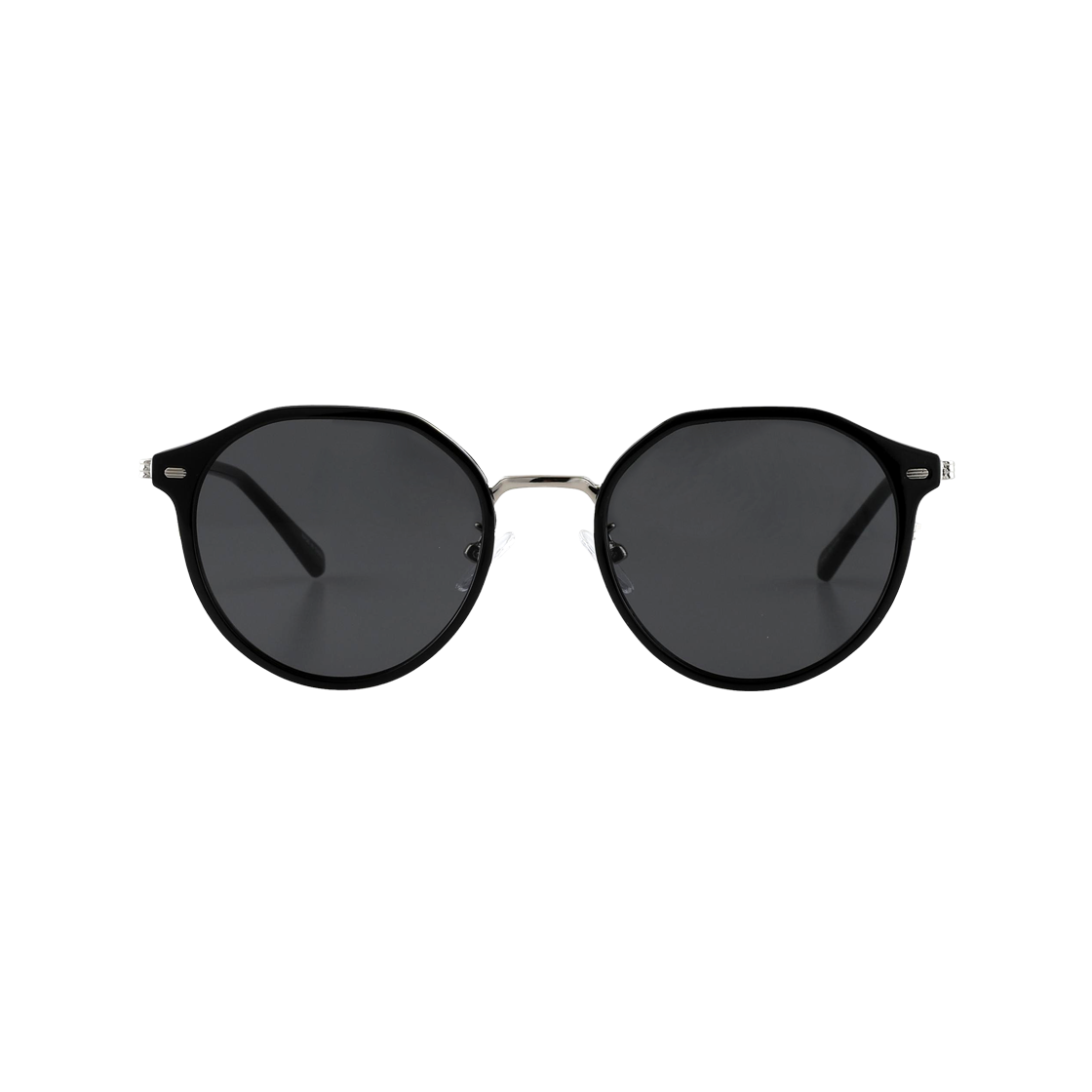 LUNA C2 실버블랙 2DITOR  Round Combination Nylon Lens UV Protection Sunglasses C2 SILVER BLACK