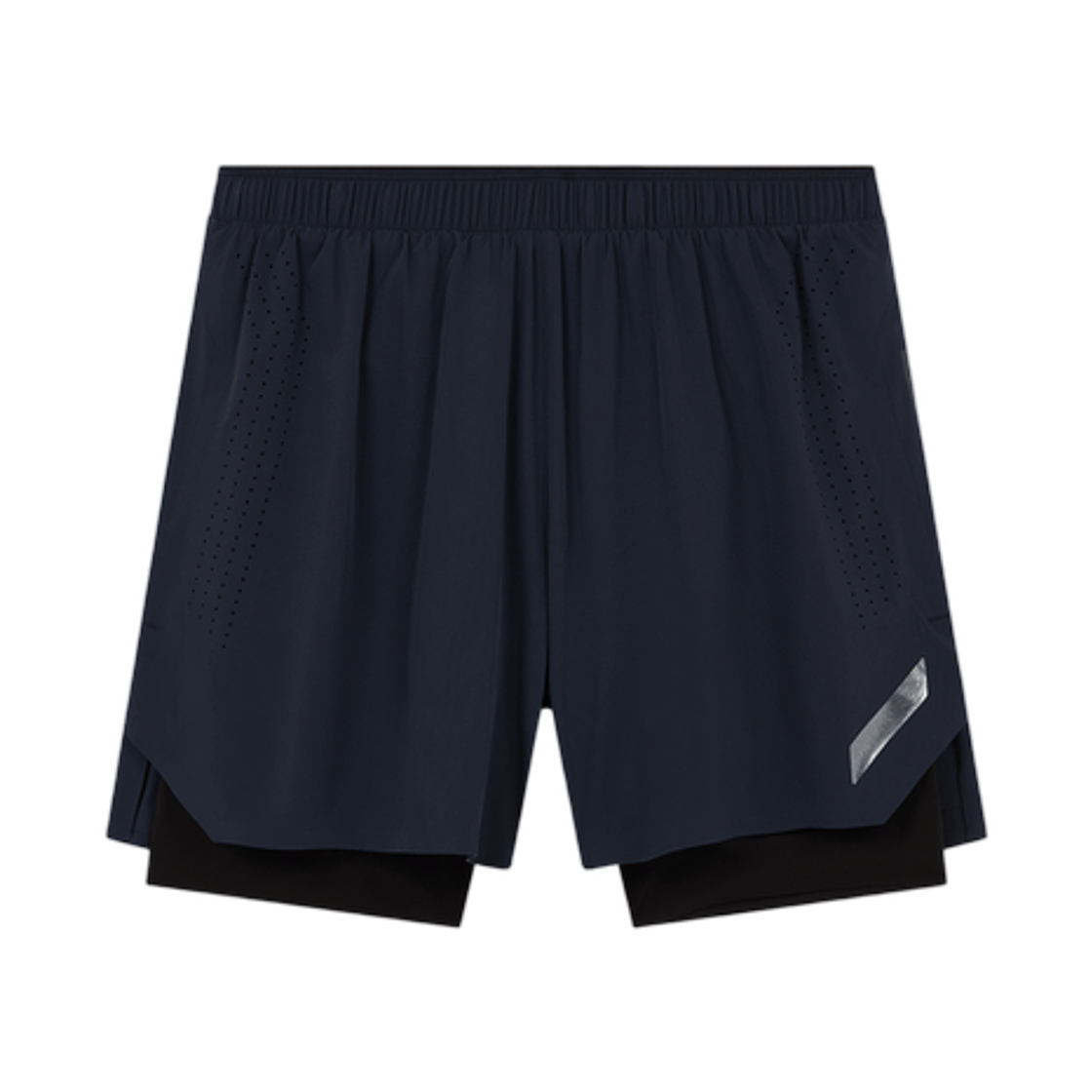 소어 러닝 듀얼 런 쇼츠 네이비 블랙(Soar Running Dual Run Shorts Navy Black)