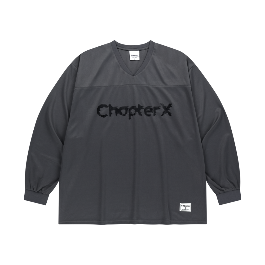 C1002GR Chapter.X Cooling American Football Long Sleeve Grey