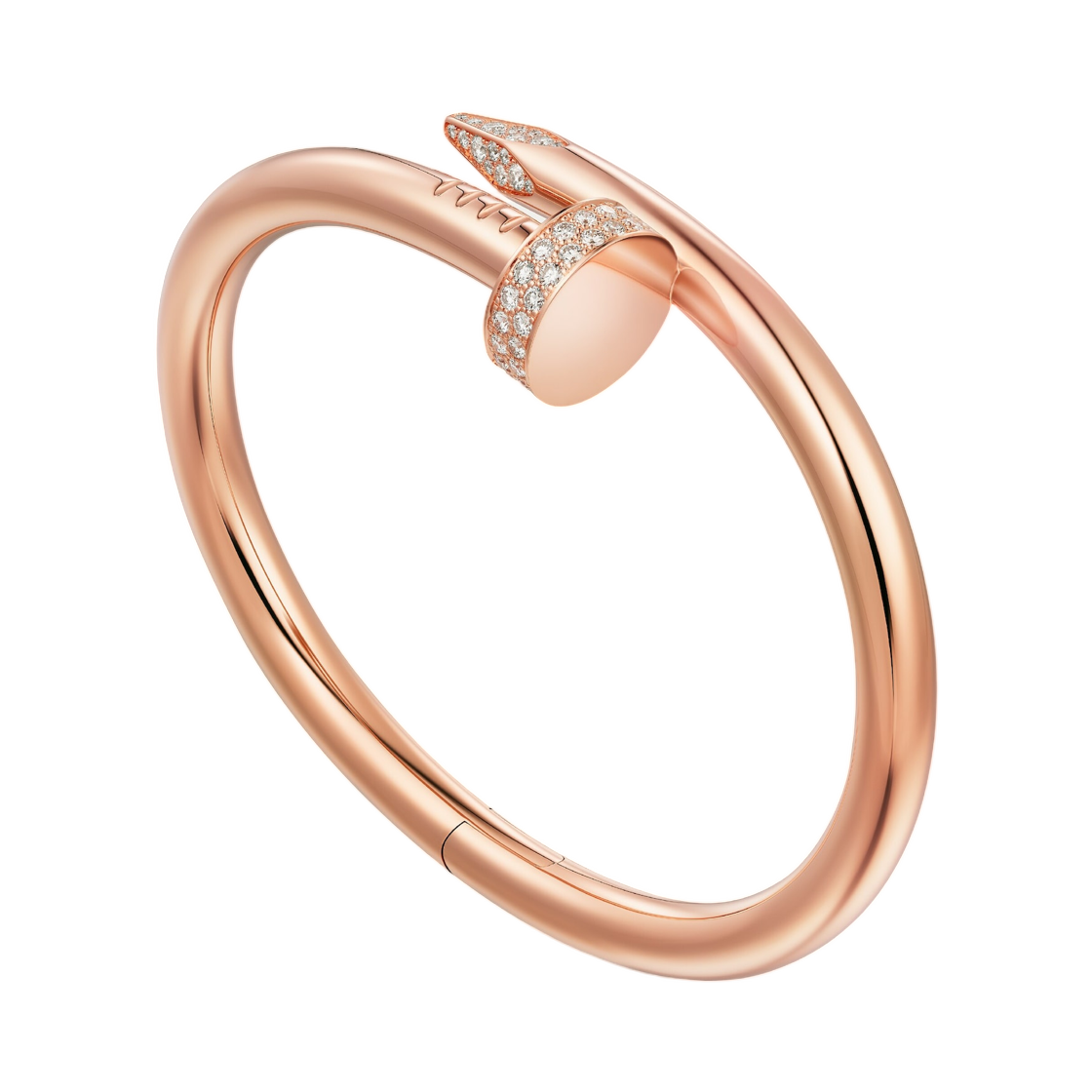 까르띠에 저스트 앵 끌루 브레이슬릿 라지 핑크 골드 다이아몬드(Cartier Juste un Clou Bracelet Large Pink Gold Diamonds) - 2