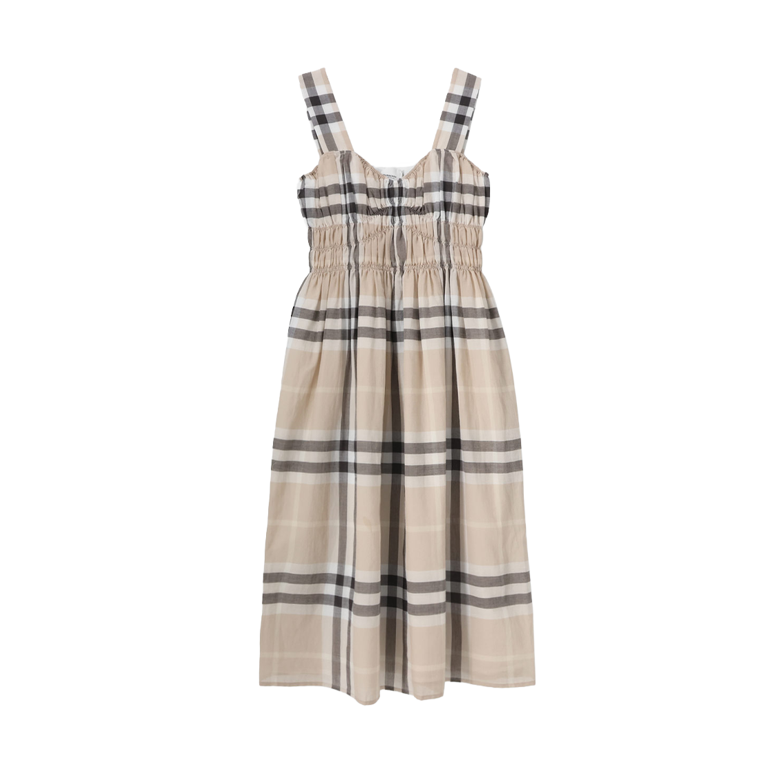 [15% 쿠폰] 버버리 딜라일라 체크 민소매 원피스 베이지([15% 쿠폰] Burberry Delilah Check Sleeveless Dress Archive Beige) - 1