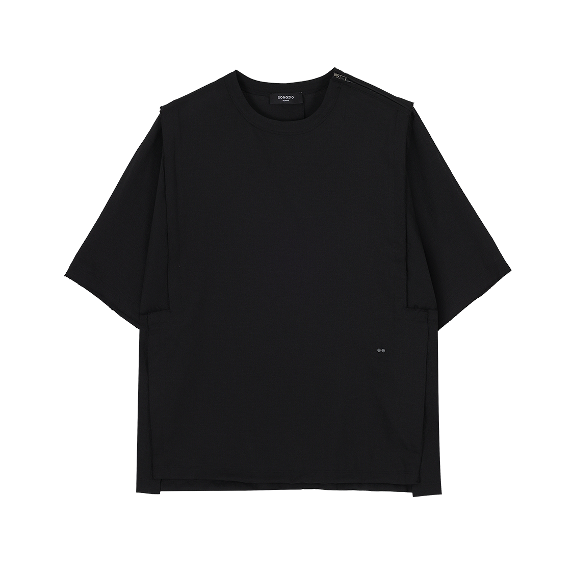 송지오 옴므 플레어 돌먼 티셔츠 블랙(SONGZIO HOMME Flare Dolman T Shirt Black) - 1