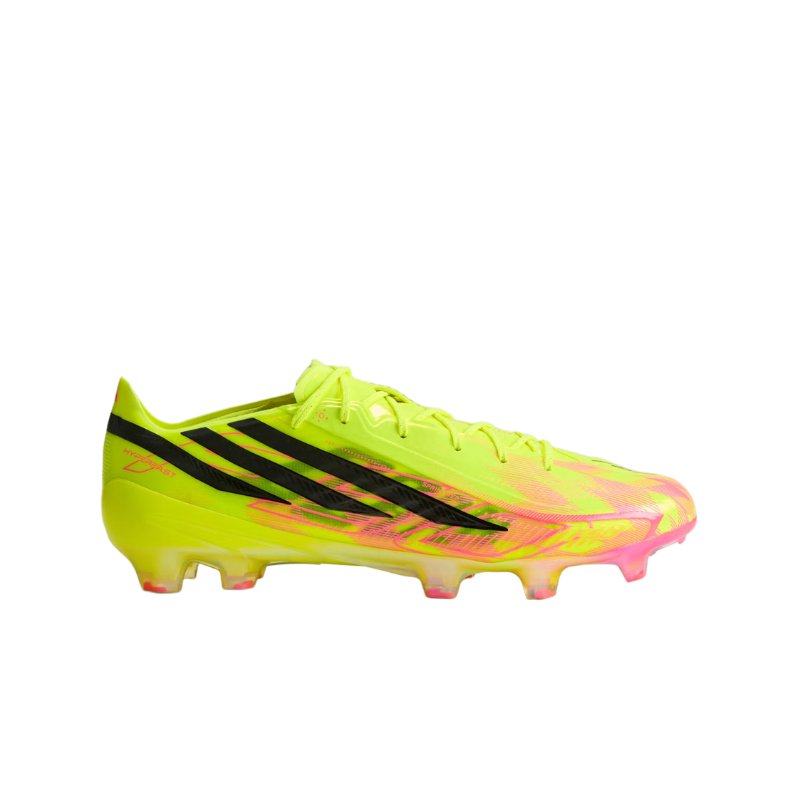 KJ3431 Adidas F50 Hyperfast Elite Firm Ground Soccer Cleats Team Solar Yellow 2 Core Black