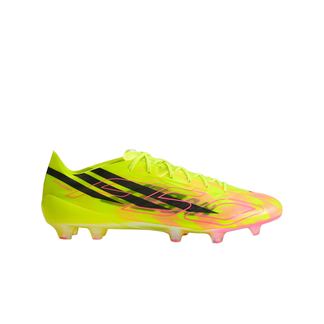 아디다스 F50 하이퍼패스트 EVO 펌 그라운드 솔라 옐로우 2 코어 블랙(Adidas F50 Hyperfast EVO Firm Ground Solar Yellow 2 Core Blac) - 1