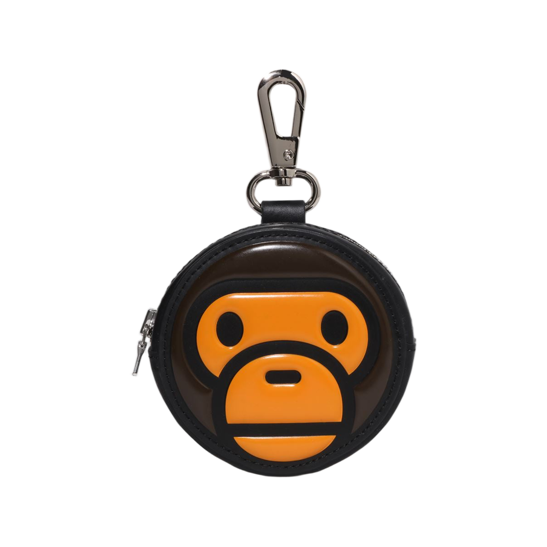 베이프 베이비 마일로 페이턴트 레더 코인 케이스 블랙(BAPE Baby Milo Patent Leather Coin Case Black) - 1