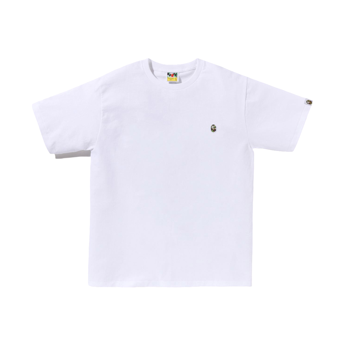 - BAPE ABC Camo One Point T-Shirt White Green