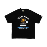 BAPE x HIPHOPPLAYA FESTIVAL Baby Milo T-Shirt Black