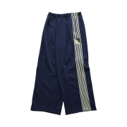 Kapital Smooth Jersey Sailor Baggy Track Pants Banner Stripe Navy