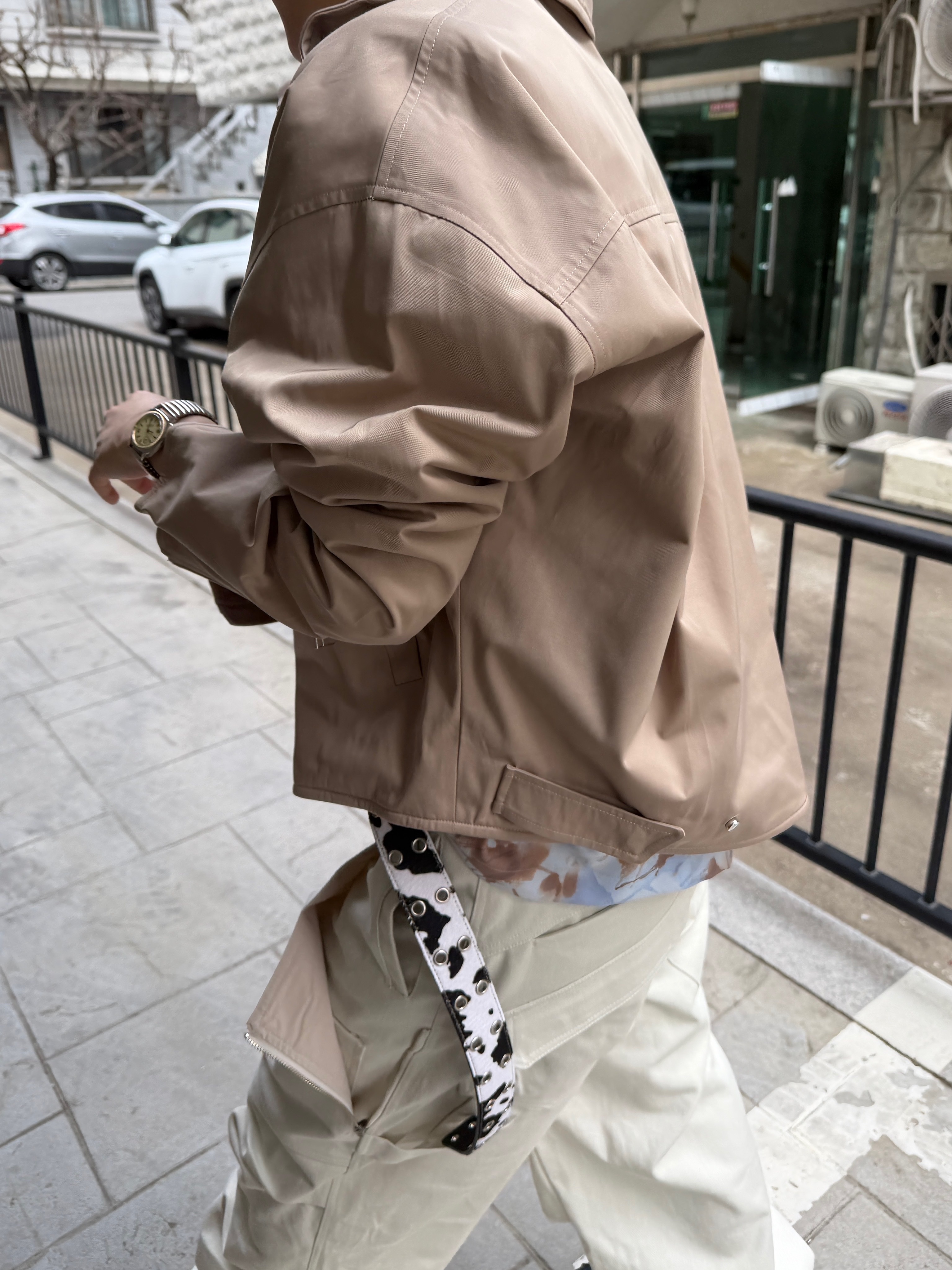 Nonnod Module Wire Jacket, Kamien Ground Pants Ecru 착용 스타일 - 5