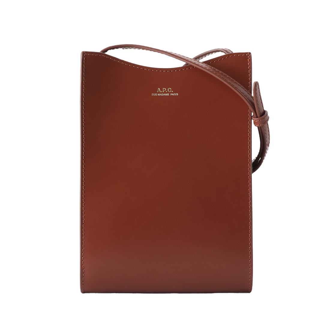 [15% 쿠폰] 아페쎄 제이미 넥 파우치 넛 브라운([15% 쿠폰] A.P.C. Jamie Neck Pouch Nut Brown)