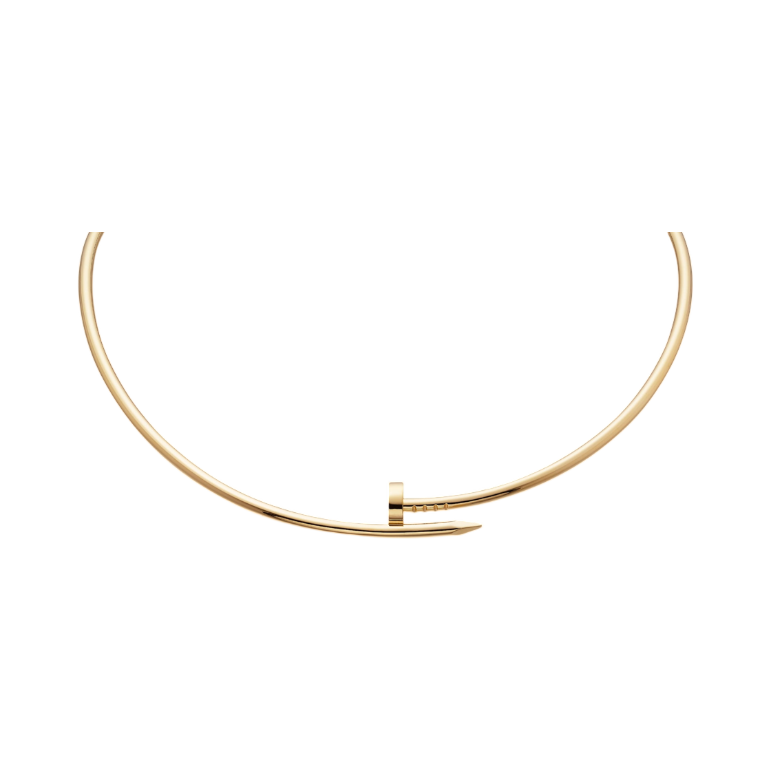 B72247 Cartier Juste un Clou Torque Necklace Small Yellow Gold