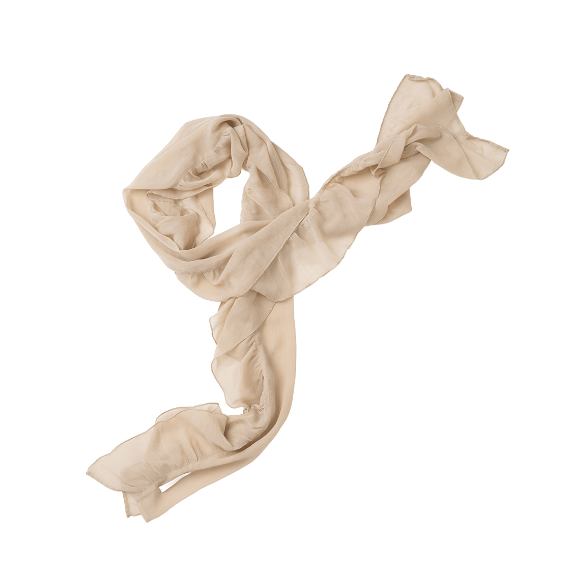 밀로 우먼 시어 웨이브 랩 스카프 애프리콧(MILLO WOMEN Sheer Wave Wrap Scarf Apricot)
