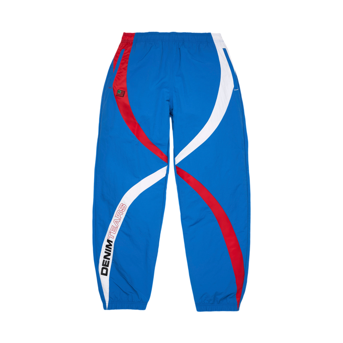 데님 티어스 쿠바 스트라이프 트랙 팬츠 블루(Denim Tears Cuba Stripe Track Pant Blue) - 1