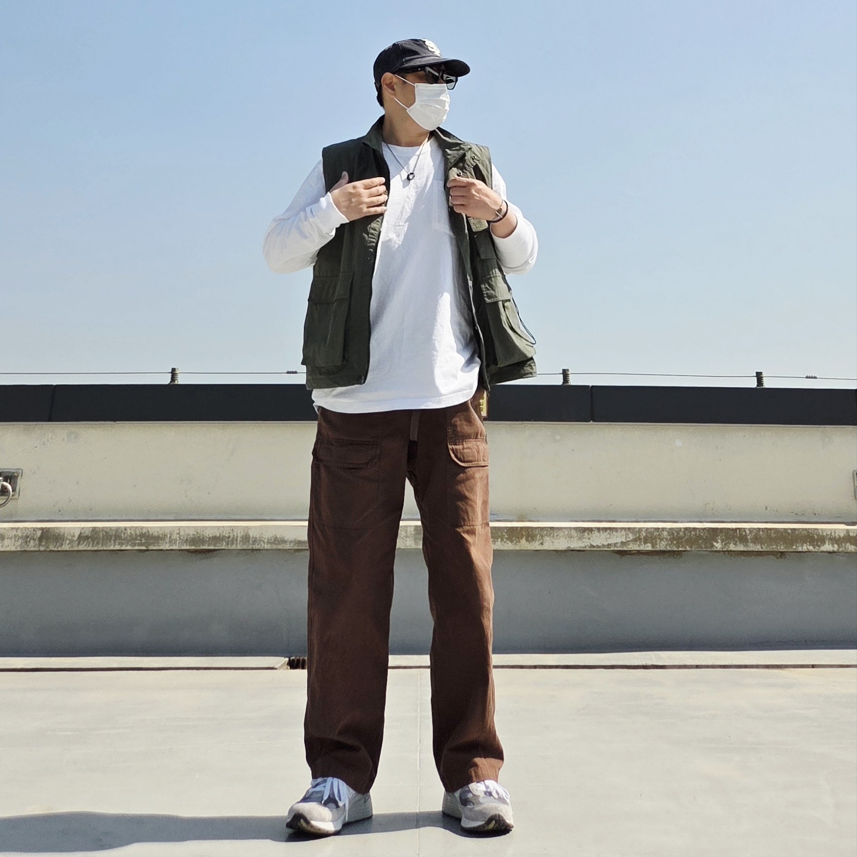 Sunday Ceremony Sy Logo 5 Panel Cotton Cap - Navy, Diesel Dx1168040 Stainless Steel Double Pendant Necklace Silver 착용 스타일 - 1