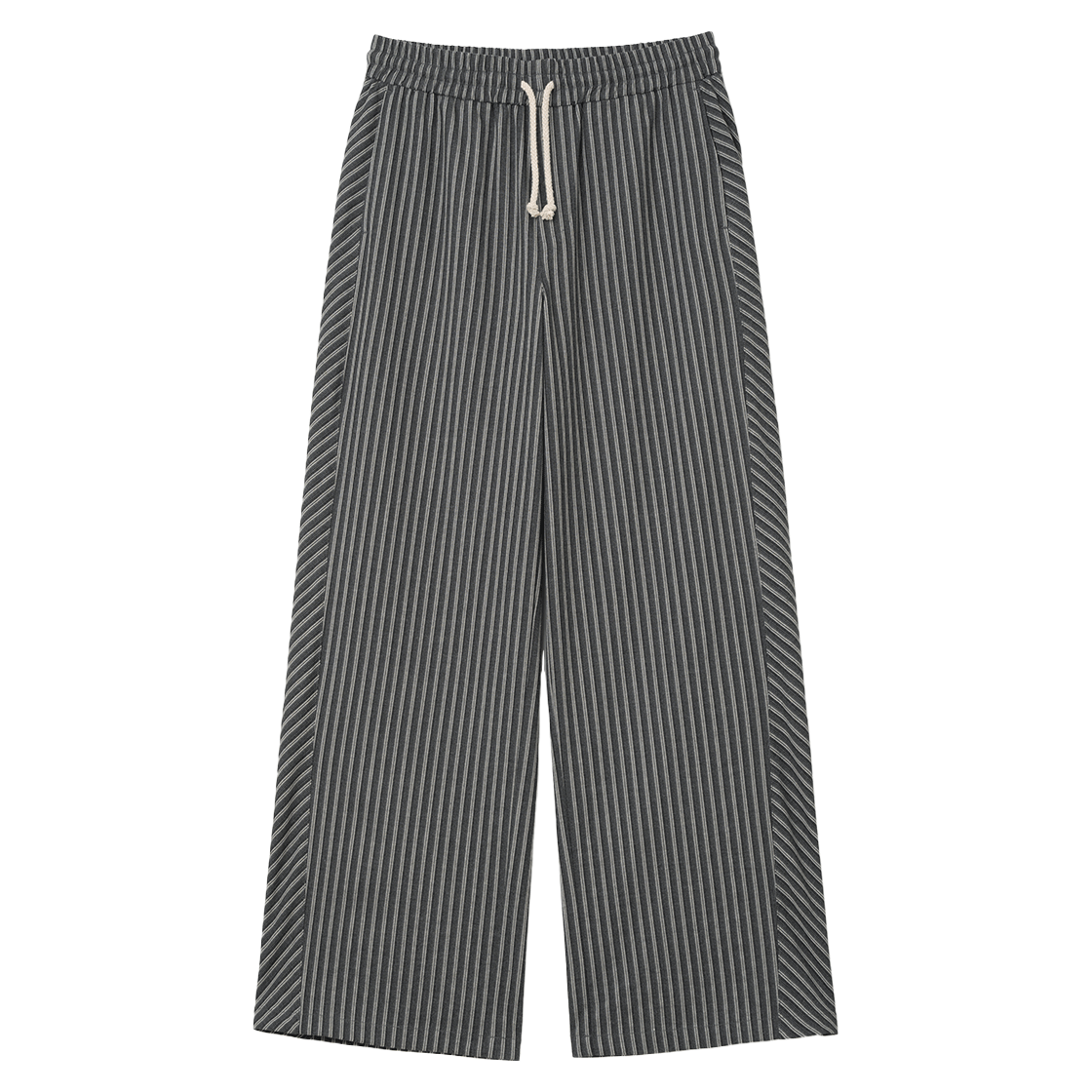 밀로 우먼 스트라이프 패널 이지 팬츠 차콜(MILLO WOMEN Stripe Panel Easy Pants Charcoal)