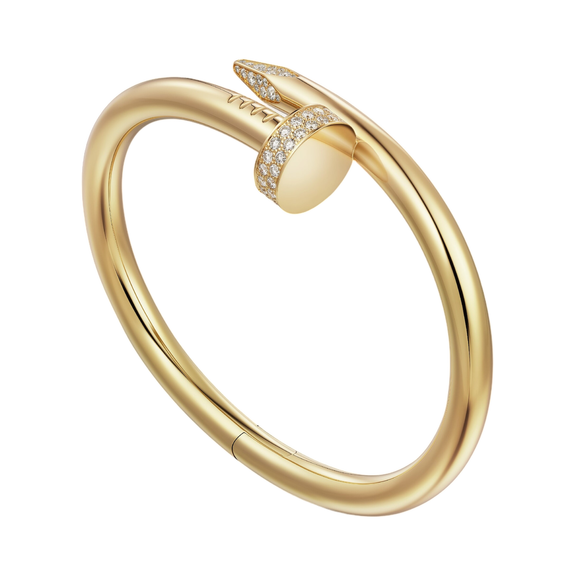 까르띠에 저스트 앵 끌루 브레이슬릿 라지 옐로우 골드 다이아몬드(Cartier Juste un Clou Bracelet Large Yellow Gold Diamonds) - 2
