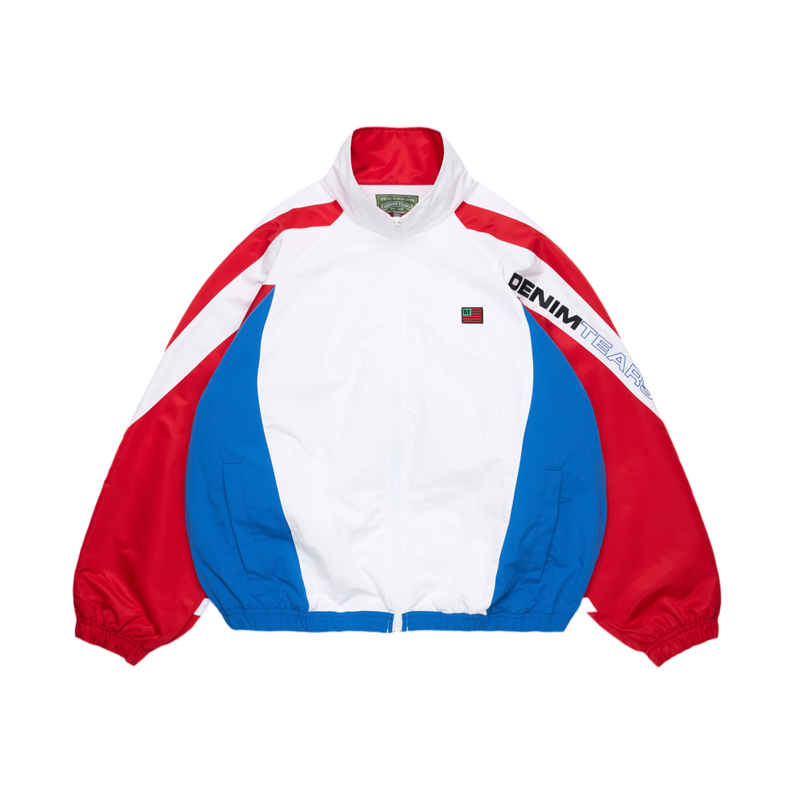데님 티어스 쿠바 스트라이프 트랙 자켓 레드 화이트 블루(Denim Tears Cuba Stripe Track Jacket Red White Blue)