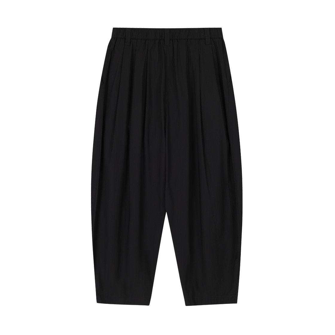 송지오 옴므 커브드 린넨 벌룬 팬츠 블랙(SONGZIO HOMME Curved Linen Balloon Pants Black) - 2