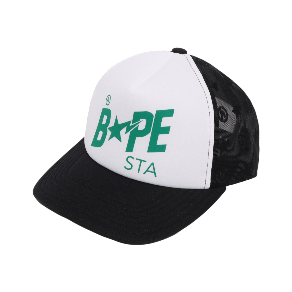 베이프 x 히든 NY 베이프 스타 메쉬 캡 블랙 | BAPE | KREAM