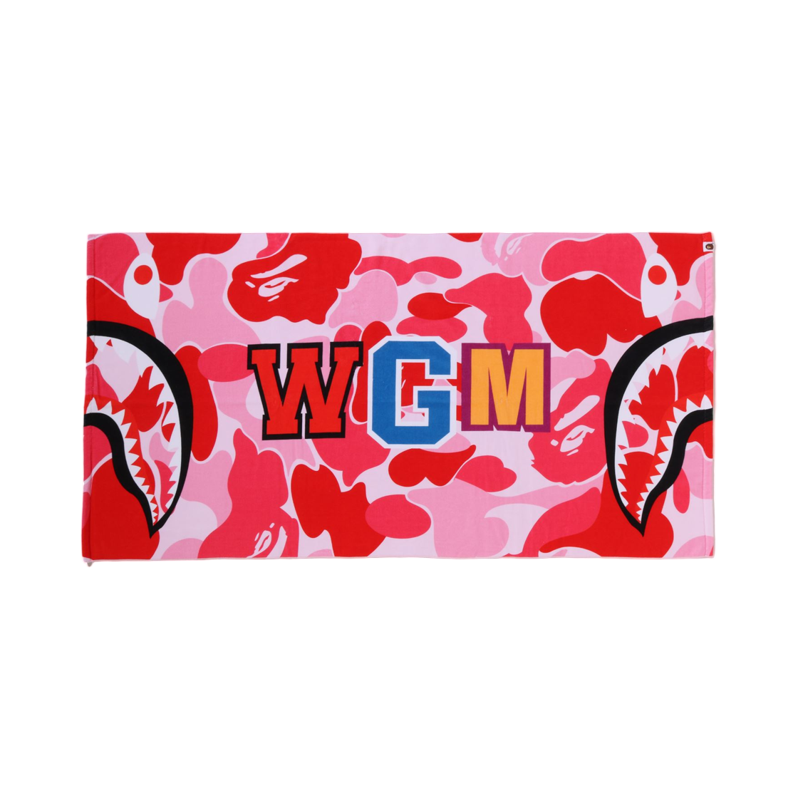 베이프 ABC 카모 샤크 비치 타월 핑크(BAPE ABC Camo Shark Beach Towel Pink) - 1