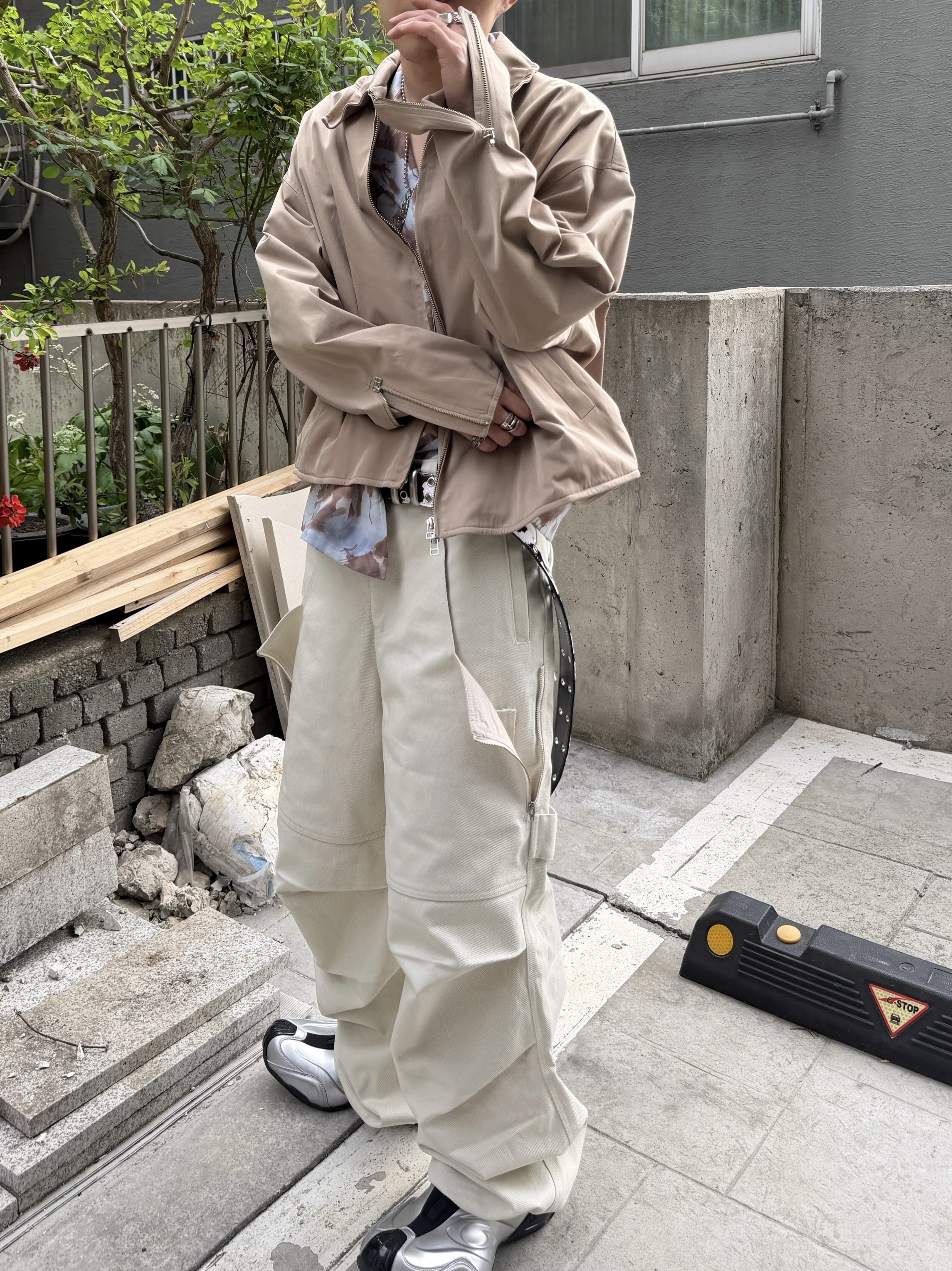 Nonnod Module Wire Jacket, Kamien Ground Pants Ecru 착용 스타일 - 9