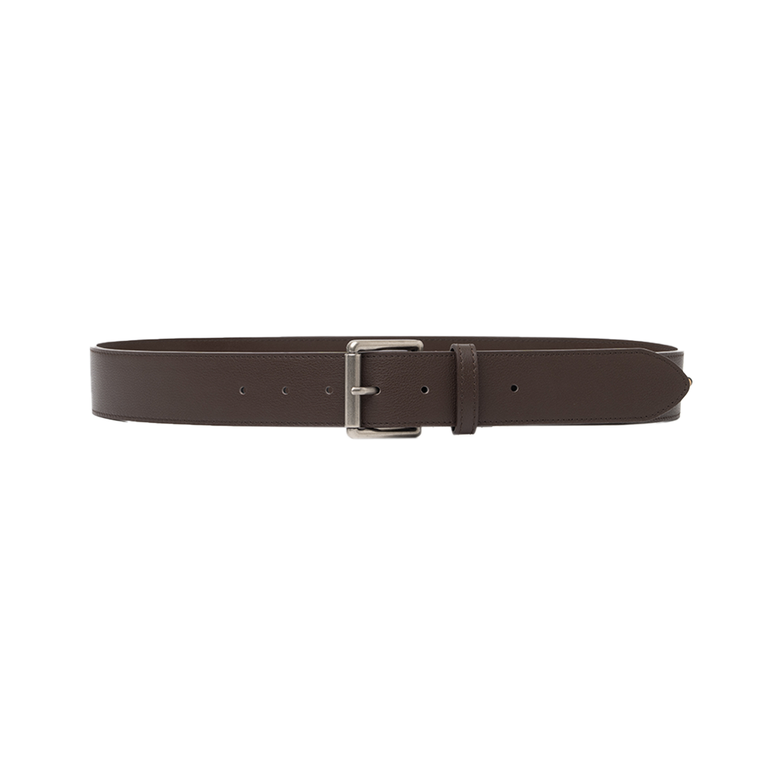 MW320BRW MILLO WOMEN Beads Stitch Leather Belt Brown