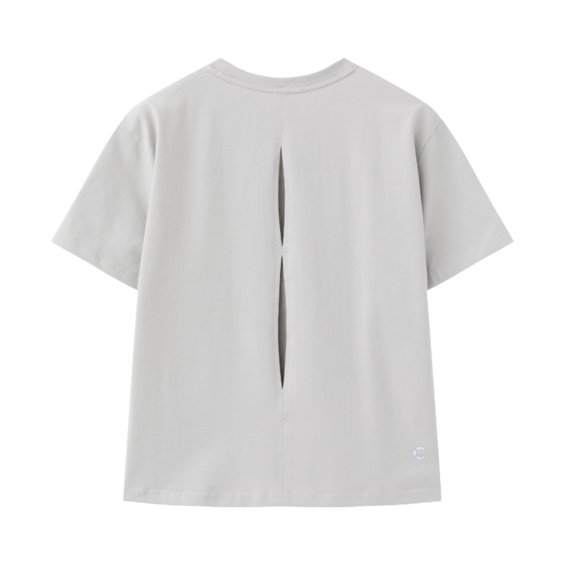 챕터엑스 스파인 라인 컷팅 크롭 티셔츠 그레이(Chapter.X Spine Line Cut-Out Crop T-Shirt Grey) - 2