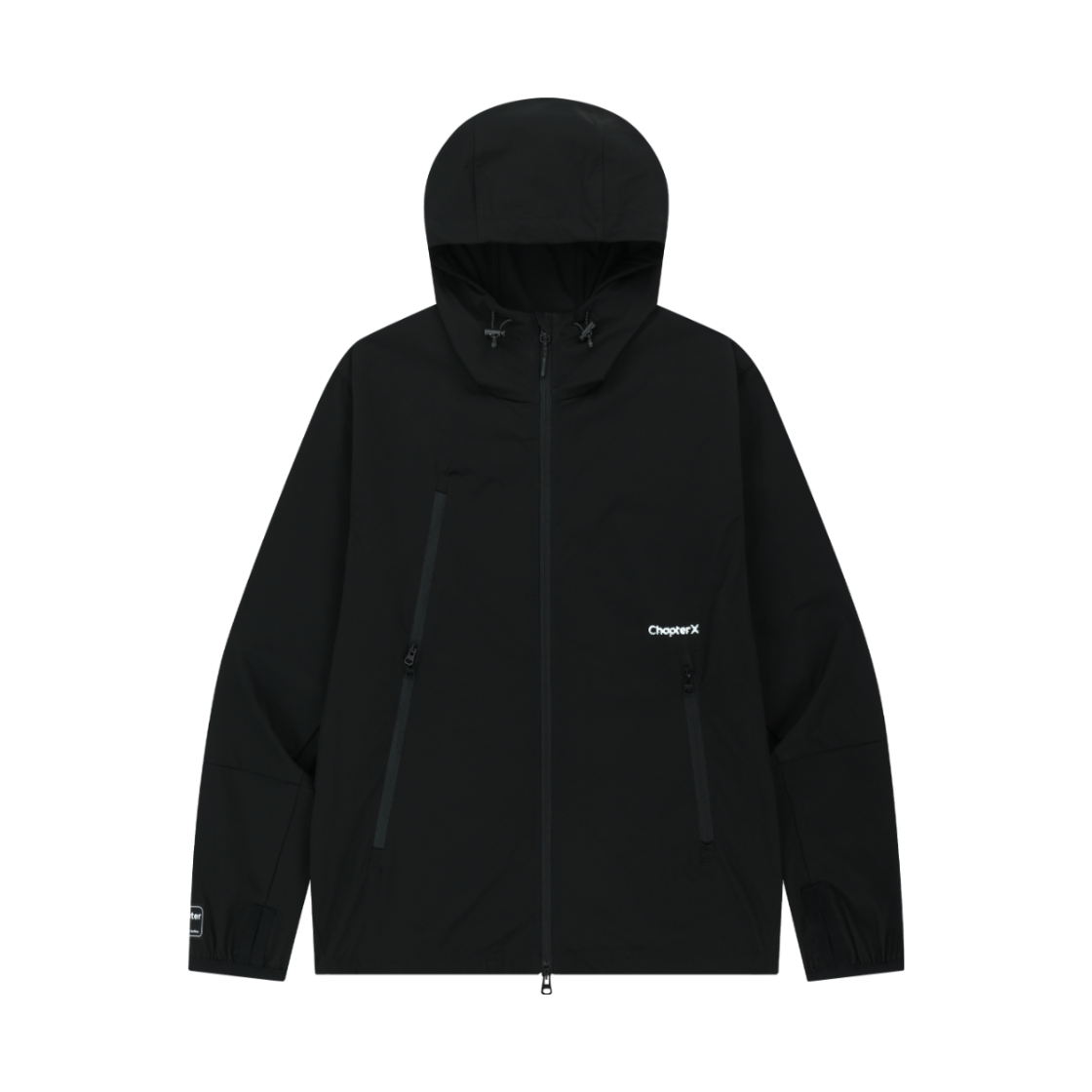 챕터엑스 라이트 3포켓 핑거홀 윈드브레이커 블랙(Chapter.X Light 3-Pocket Finger Hole Windbreaker Beige Black)